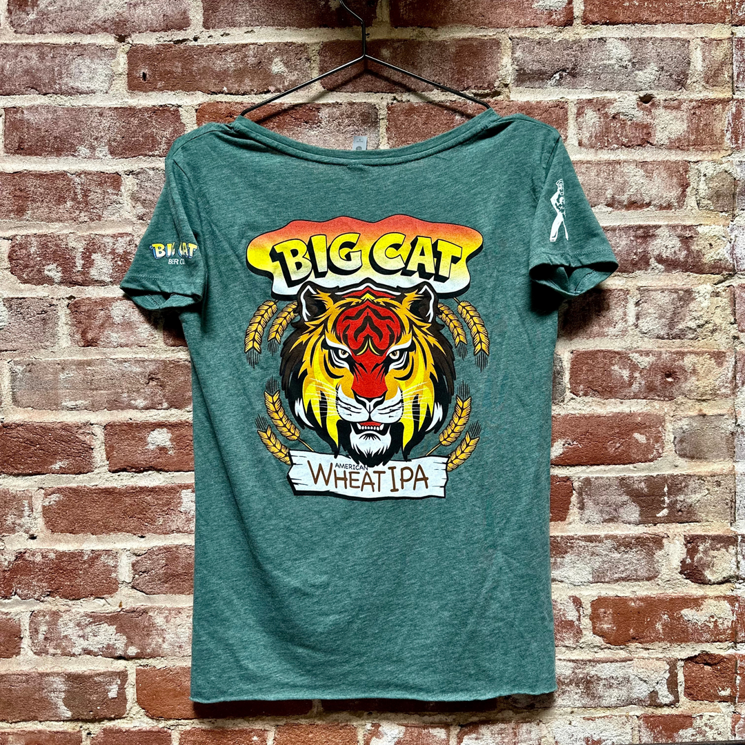 Big Cat Scoop Neck Shirt