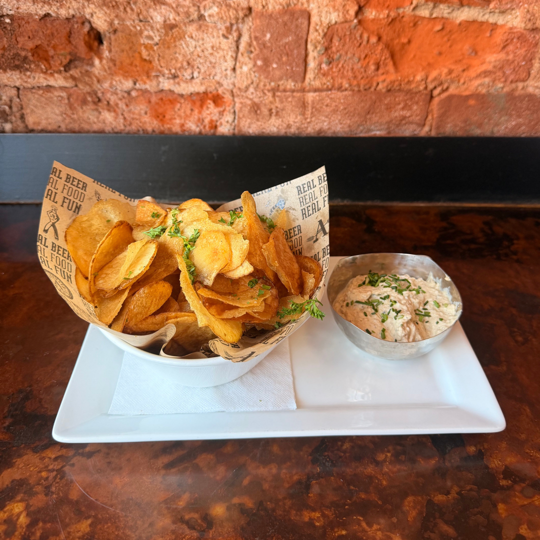 Kennebec Chips & Caramelized Onion Dip