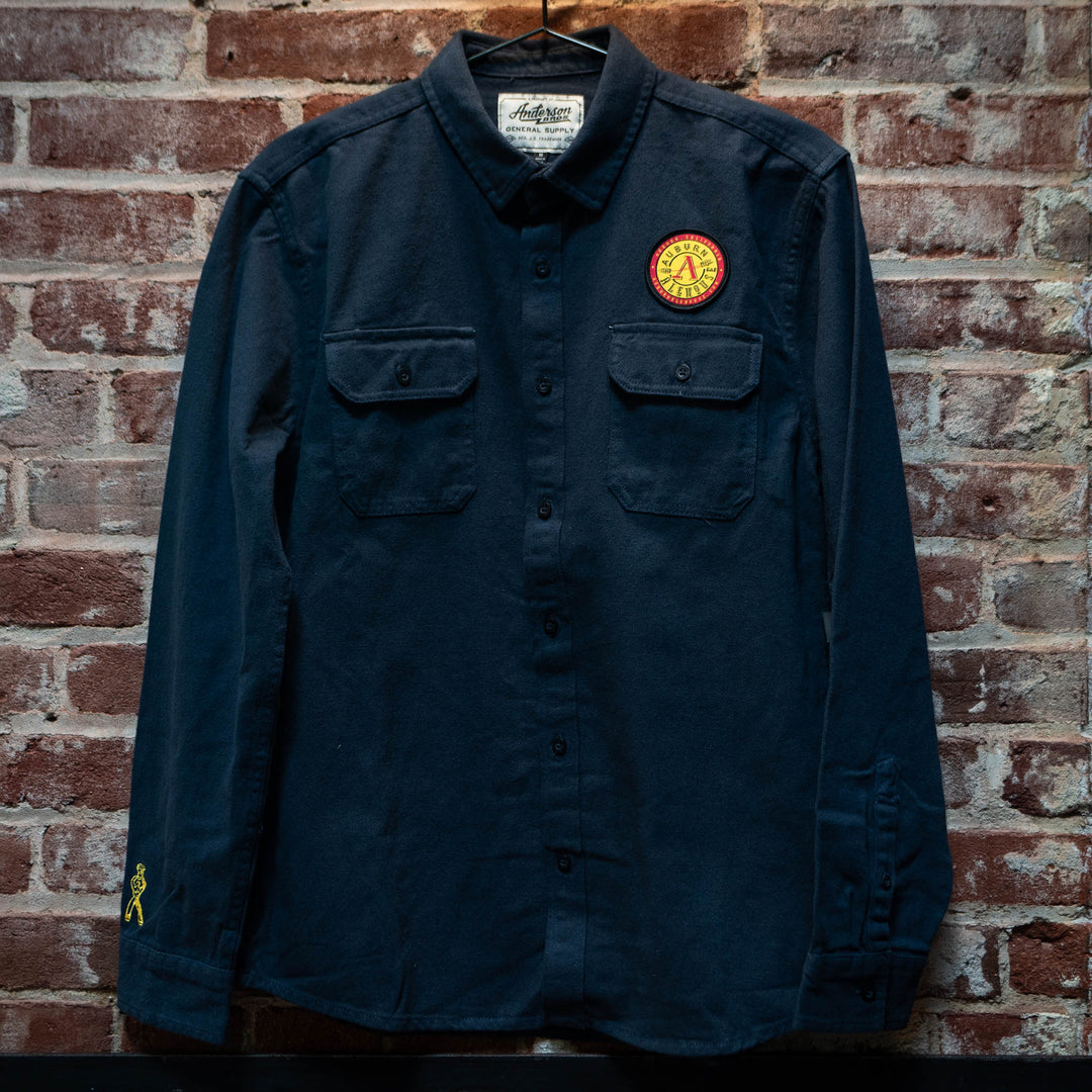 Auburn Alehouse Flannel, Navy