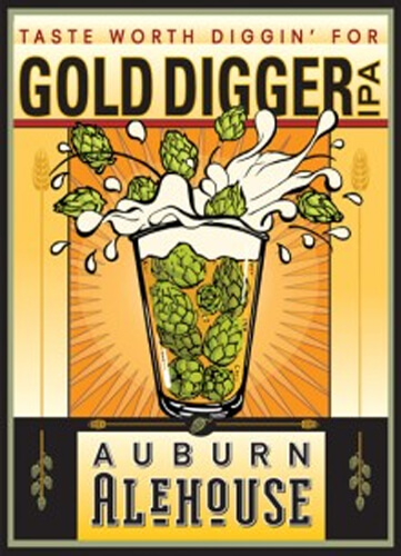 Auburn Alehouse Gold Digger IPA Artwork